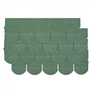 Chateau Green Fish Scale Asphalt Roof Shingle