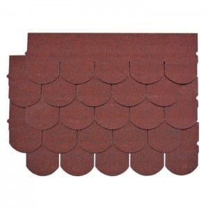 Manufacturing Companies for Red Asphalt Roof Shingles -<br />
 Asian Red Fish Scale Asphalt Roof Shingle - BFS BUILDING