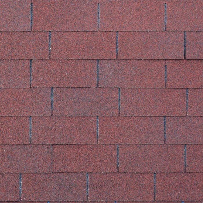 Red Three Tab Shingles
