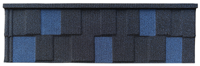 blue shingle tile