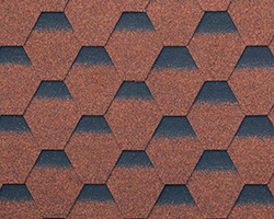 Chinese redMosaic Asphalt Shingle