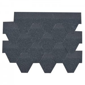 Best Price for Roof Roofing -<br />
 Agate Black Hexagonal Asphalt Roof Shingle - BFS BUILDING