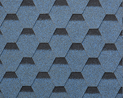 Tejas de asfalto de mosaico azul porto