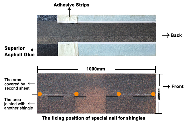 Laminated Asphalt Roofing Shingle Brown
